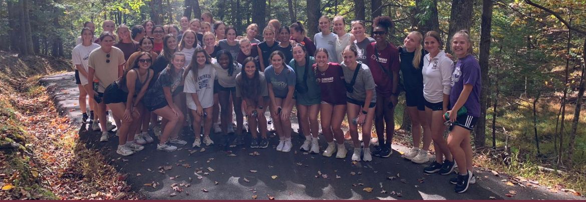 team in woods